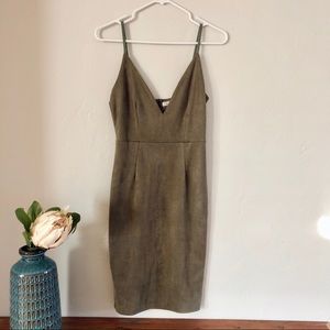 Suede Mini Dress